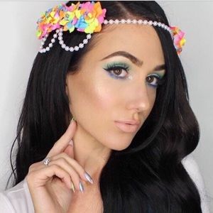 Handmade Rainbow Flower Crown